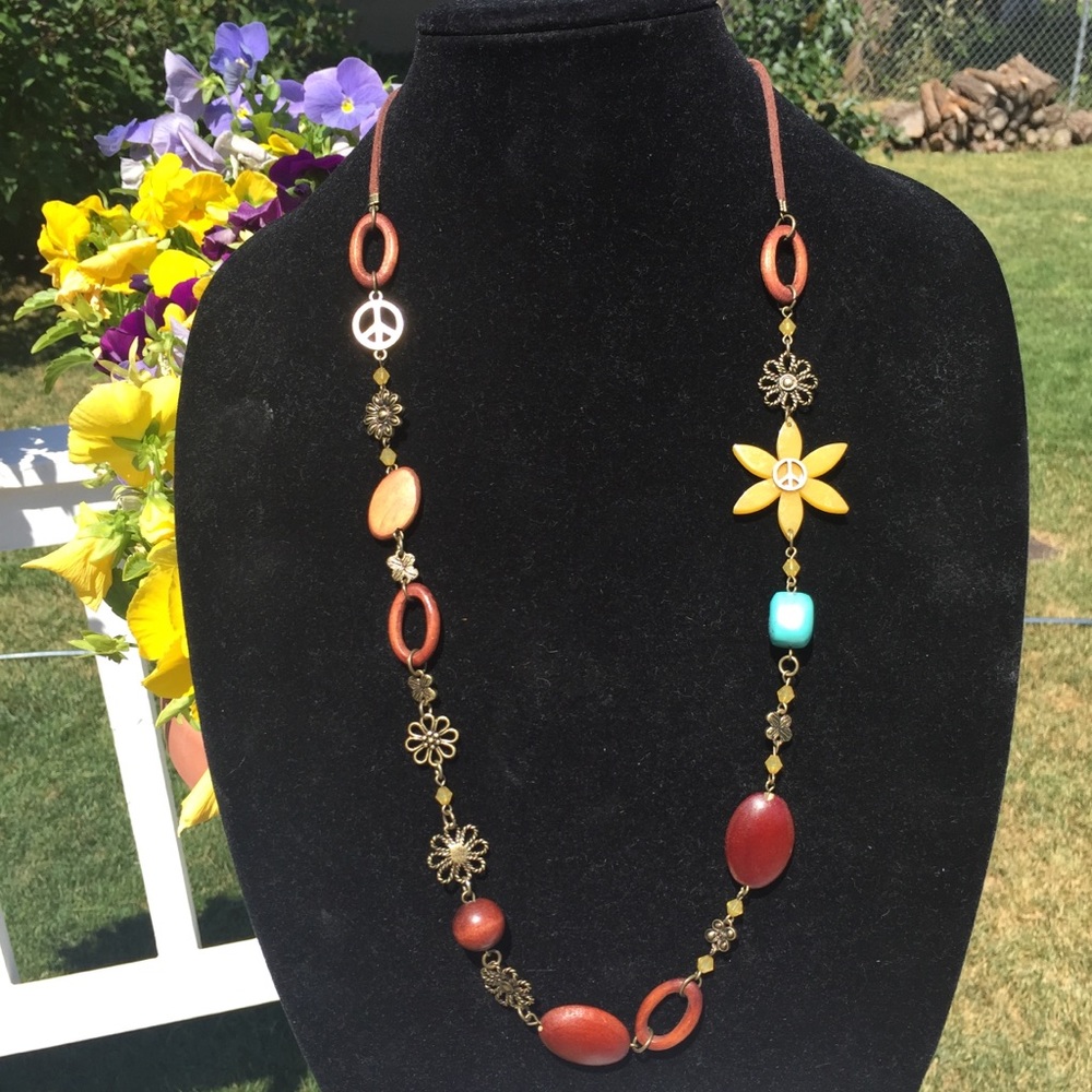 Leather Strap Boho Necklace